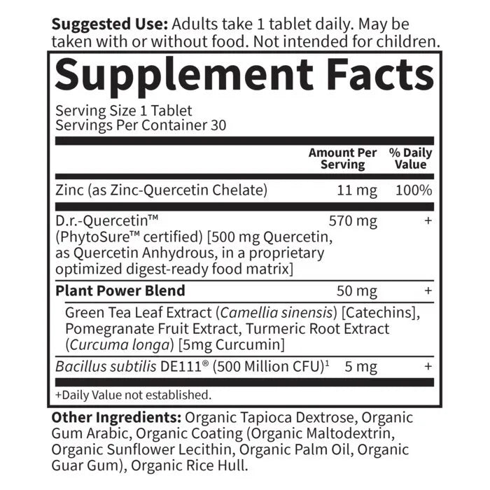 Dr. Formulated Quercetin Recovery? - 30ct Tablets