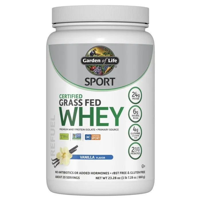 SPORT Certified Grass Fed Whey Powder - Vanilla