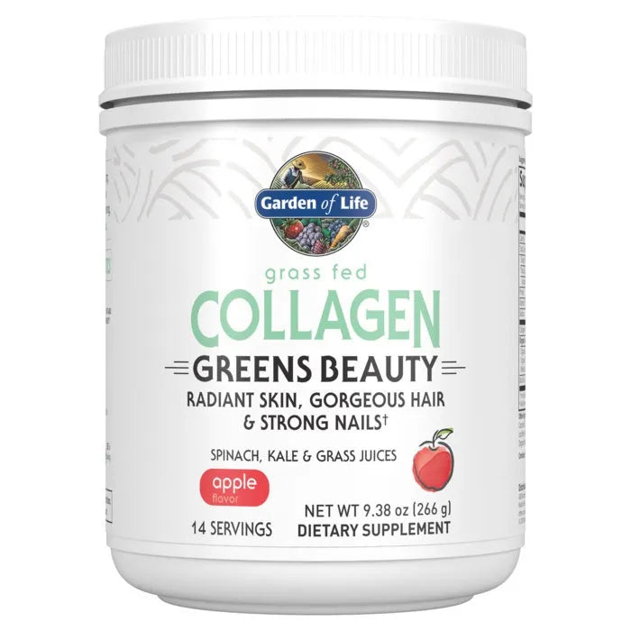 Grass Fed Collagen Greens Beauty Apple 9.38oz (266g) Powder