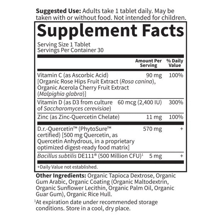 Dr. Formulated Quercetin Immune? - 30ct Tablets